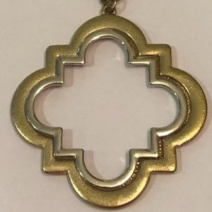 NEW two tone long pendant Necklace boho Everyday